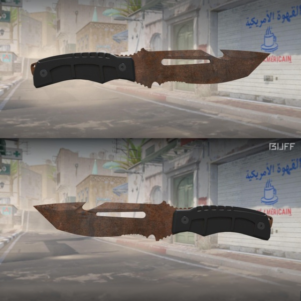 Survival Knife Rust Coat 16/08